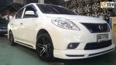 NISSAN ALMARA จัดไปกับโปรแม็กช่วยชาติ
ล้อแม็ก XXR 5076 15นิ้ว สี ดำหน้าเงา พร้อมยาง RYDANZ R02 195/55-15