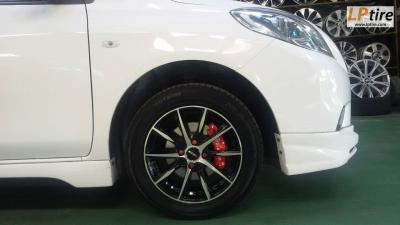 NISSAN ALMARA เปลี่ยนแม็กชุดโปรช่วยชาติ
กับล้อแม็ก MGW MF-1078 15