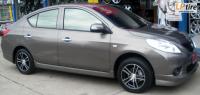 Nissan Almera + ล้อแม็ก AF L242 15นิ้ว สีดำหน้าเงา + ยาง NEUTON NT-5000 195/55-15