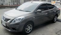 Nissan Almera + ล้อแม็ก SSW ICON (S129) 15นิ้ว สีดำหน้าเงา + ยาง YOKOHAMA V551 195/60-15