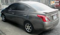 Nissan Almera + ล้อแม็ก SSW ICON (S129) 15นิ้ว สีดำหน้าเงา + ยาง YOKOHAMA V551 195/60-15