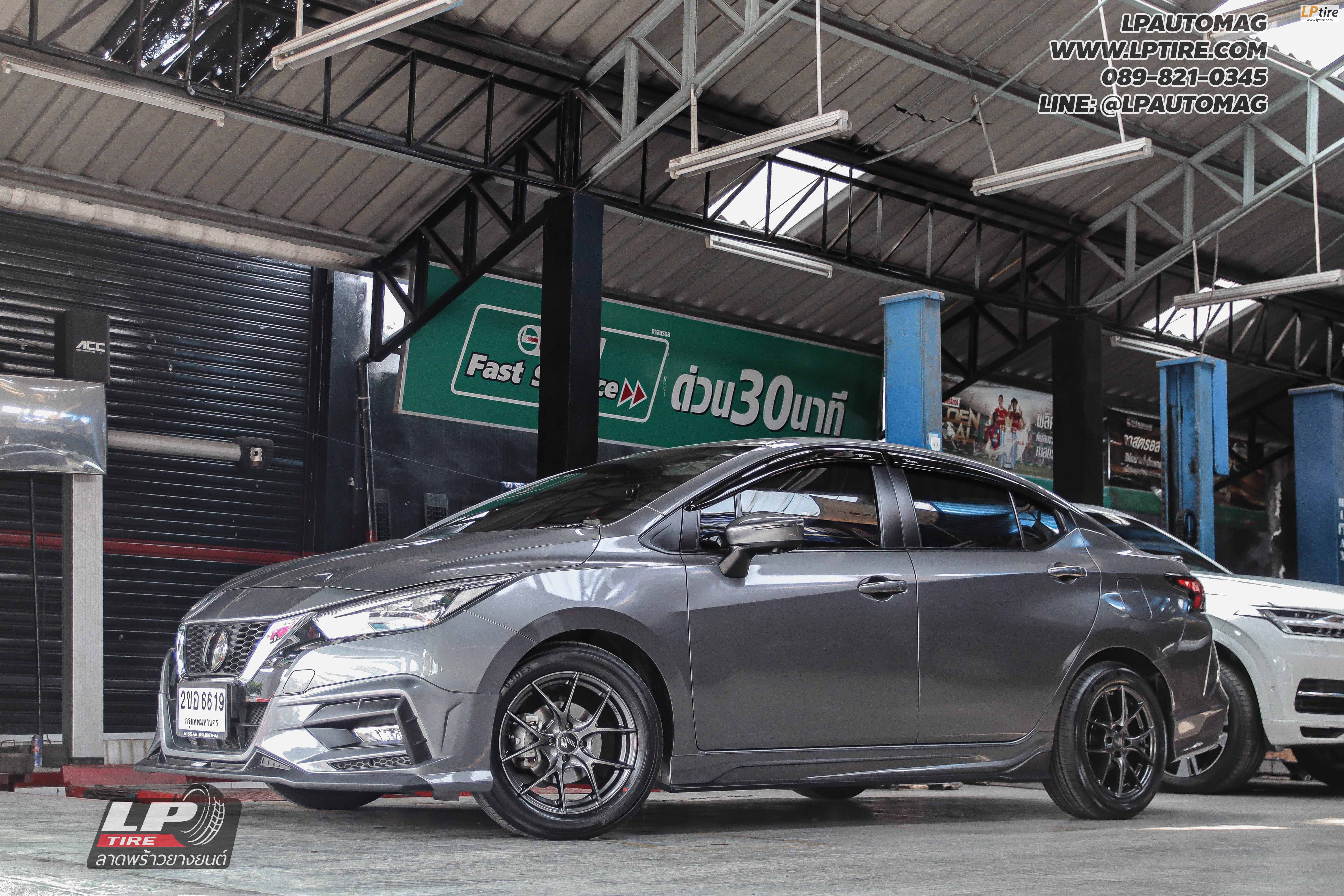 รถ - NISSAN ALMERA ล้อแม็ก - LENSO Jager Dyna HD สเปค - 16x7 ET35 4x100 ยาง - ALLIANCE AL30 030Ex เบอร์ - 205/55-16