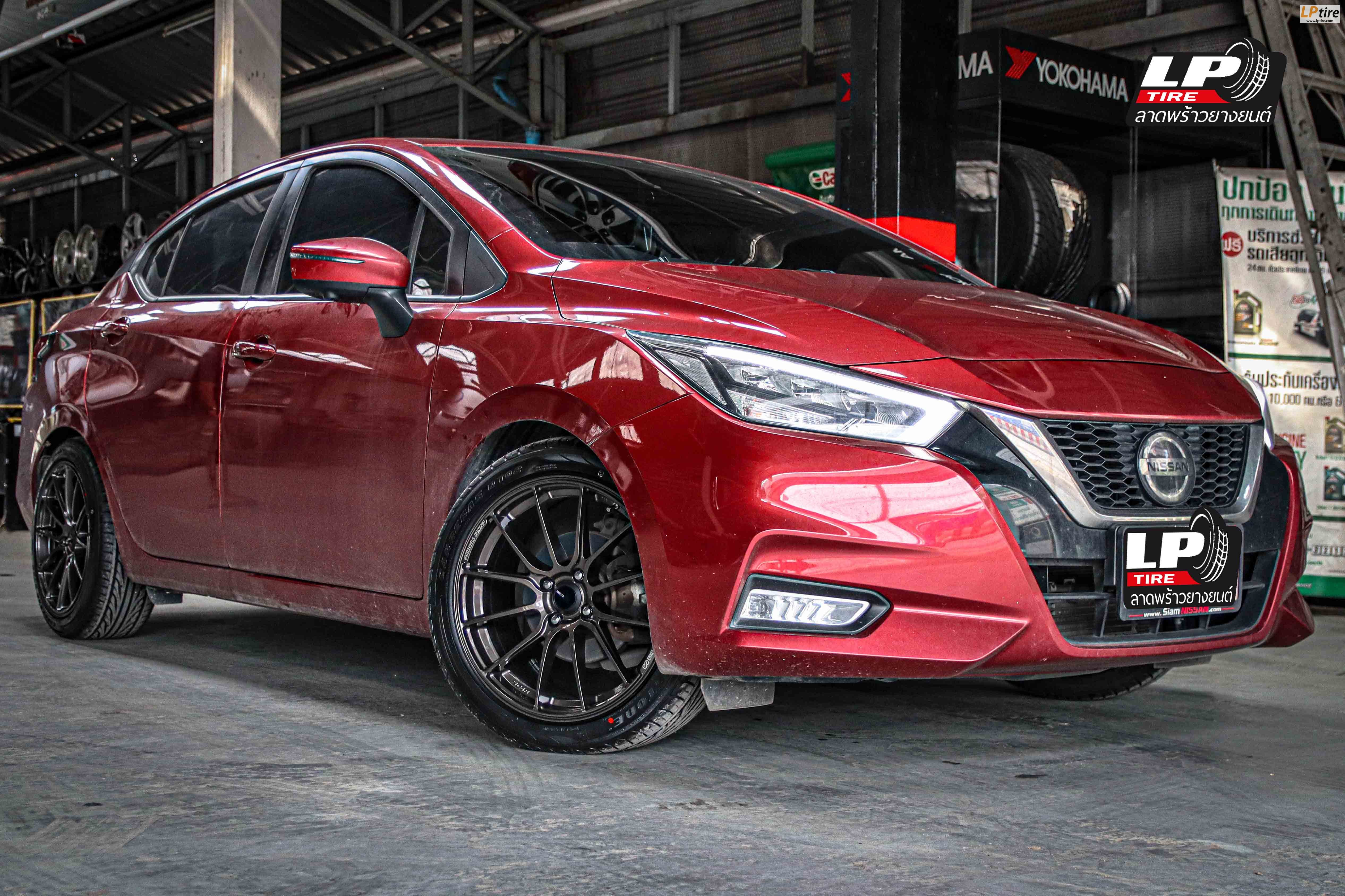 รถ - NISSAN ALMERA N18 ล้อแม็ก - ENKEI SC48 Hyper Dark สเปค - 17x7.5 ET38 4x100
รัดยาง - DEESTONE R702 เบอร์ - 215/45-17