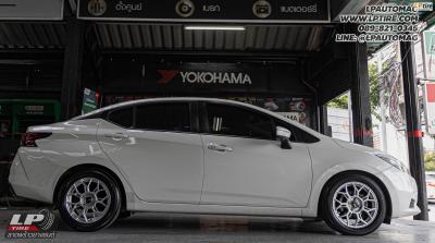 รถ - NISSAN ALMERA ล้อแม็ก - Advanti ASPHAT MD086 FlowForming Hiper Silver สเปค - 16x7 ET40 4x100 ยาง - ALLIANCE AL30 030Ex เบอร์ - 205/55-16