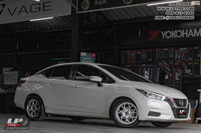 รถ - NISSAN ALMERA ล้อแม็ก - Advanti ASPHAT MD086 FlowForming Hiper Silver สเปค - 16x7 ET40 4x100 ยาง - ALLIANCE AL30 030Ex เบอร์ - 205/55-16