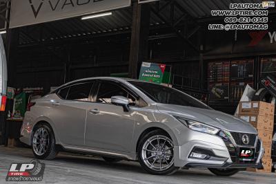 รถ - NISSAN ALMERA ล้อแม็ก - SSW S380 HB สเปค - 17x8 ET38 4x100 ยาง - LENSO D-1CS เบอร์ - 215/45-17
