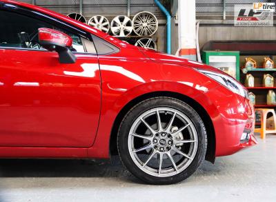 NISSAN ALMERA 2020 + ล้อแม็ก #ENKEI SC22 17x7 ET40 4x100-4x114.3 HDK ใส่ยางเดิมสวยงาม