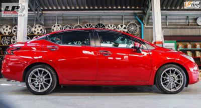 NISSAN ALMERA 2020 + ล้อแม็ก #ENKEI SC22 17x7 ET40 4x100-4x114.3 HDK ใส่ยางเดิมสวยงาม