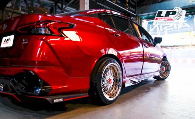 NISSAN ALMERA 2020 +ล้อแม็ก KPS APEX ZX19C BBS RS 17x8.5 ET20 4x100-4x114.3 โครเมียมหมุดทอง