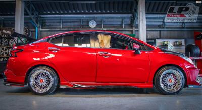 NISSAN ALMERA 2020 +ล้อแม็ก KPS APEX ZX19C BBS RS 17x8.5 ET20 4x100-4x114.3 โครเมียมหมุดทอง