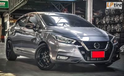 Nissan Almera 2020+ ล้อแม็ก LENSO JAGER DYNA 17นิ้ว สีดำด้าน + ยางรถยนต์ YOKOHAMA V552 215/45-17