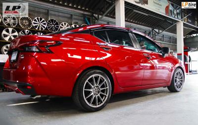 NISSAN ALMERA 2020 + ล้อแม็ก #ENKEI SC22 17x7 ET40 4x100-4x114.3 HDK ใส่ยางเดิมสวยงาม