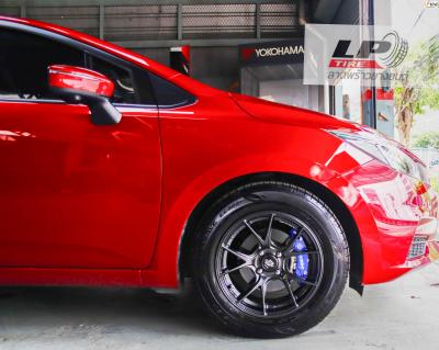 NISSAN ALMERA 2020 N18 จัดล้อแม็ก LENSO ProjectD #RACE3 15x7.5 ET35 4x100 #HD ใส่ยางเดิม สวยลงตัว