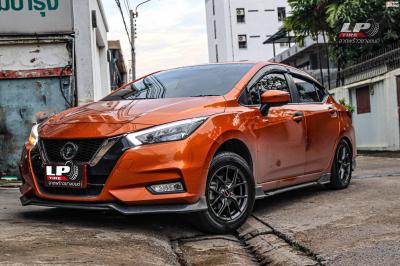 รถ - NISSAN ALMERA N18 ล้อแม็ก - LENSO JAGER-DYNA สเปค - 15x6.5 ET38 4x100 รัดยาง - ยางเดิม