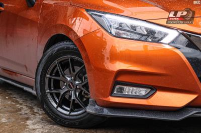 รถ - NISSAN ALMERA N18 ล้อแม็ก - LENSO JAGER-DYNA สเปค - 15x6.5 ET38 4x100 รัดยาง - ยางเดิม