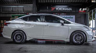 รถ - NISSAN ALMERA N18 ล้อแม็ก - KONIG N781ไฮเปอร์แบ็ก สเปค - 15x7 ET28 4x100