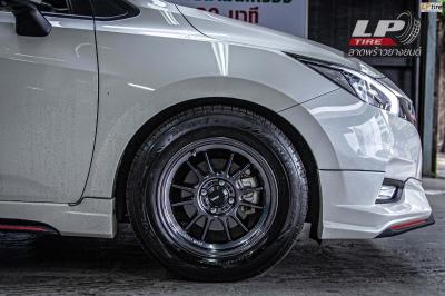 รถ - NISSAN ALMERA N18 ล้อแม็ก - KONIG N781ไฮเปอร์แบ็ก สเปค - 15x7 ET28 4x100