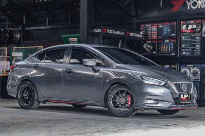 รถ - NISSAN ALMERA ล้อแม็ก - NK Performance NK105N (TC105n) Flowforming NK Dark ขอบ - 17x8 ET35 4x100 ยาง- ALLIANCE AL30 030Ex เบอร์ - 225/45-17