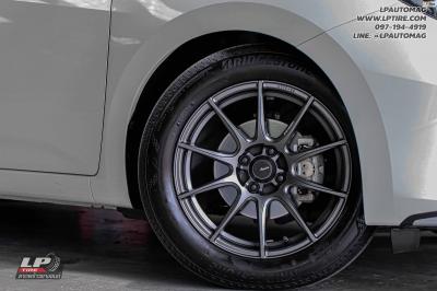 รถ - NISSAN ALMERA ล้อแม็ก - N979 PROTO FlowForming เทากัน สเปค -16x7 ET35 4x100 ยาง - BRIDGESTONE TURANZA T005A เบอร์ - 205/55-16