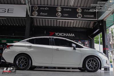 รถ - NISSAN ALMERA ล้อแม็ก - N979 PROTO FlowForming เทากัน สเปค -16x7 ET35 4x100 ยาง - BRIDGESTONE TURANZA T005A เบอร์ - 205/55-16