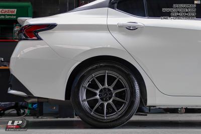 รถ - NISSAN ALMERA ล้อแม็ก - N979 PROTO FlowForming เทากัน สเปค -16x7 ET35 4x100 ยาง - BRIDGESTONE TURANZA T005A เบอร์ - 205/55-16