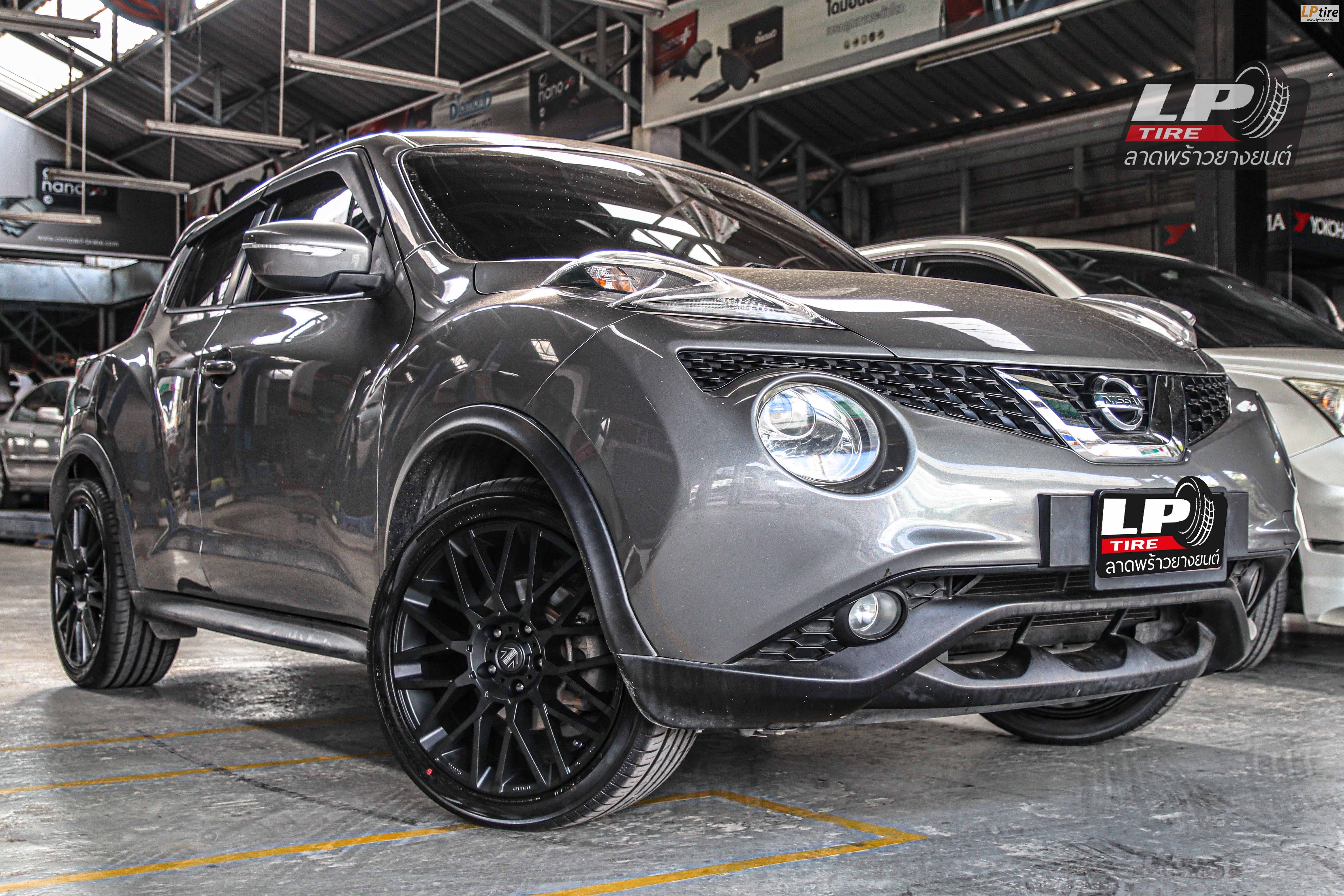 รถ - NISSAN JUKE F15 ล้อแม็ก - MOMO H486T REVENGE ดำด้าน สเปค - 18x8 ET38 5x114.3
รัดยาง - YOKOHAMA AE51 เบอร์ - 245/40-18