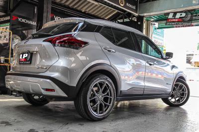 รถ -NISSAN KICKS P15 ล้อแม็ก - VLF FLOW FORM VLF-P02 Hyper silver สเปค -18x8 ET35 5x114.3 รัดยาง - ยางเดิม เบอร์ -