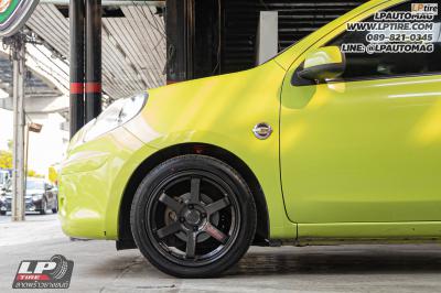 รถ - NISSAN MARCH ล้อแม็ก - Auto Option AOW11 (TE37) FlowForming สเปค - 16x7 ET35 4x100
ยาง - YOKOHAMA ES32 เบอร์ - 205/45-16 ชุดโช๊คสตัท- SILVERS NEOMAX