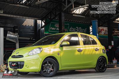 รถ - NISSAN MARCH ล้อแม็ก - Auto Option AOW11 (TE37) FlowForming สเปค - 16x7 ET35 4x100
ยาง - YOKOHAMA ES32 เบอร์ - 205/45-16 ชุดโช๊คสตัท- SILVERS NEOMAX