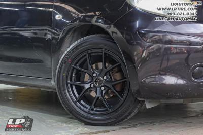 รถ - NISSAN MARCH ล้อแม็ก - EmotionR FRE BY LENSO ดำด้าน สเปค - 15x7 ET35 4x100 ยาง - ALLIANCE AL30 030Ex เบอร์ -195/55-15