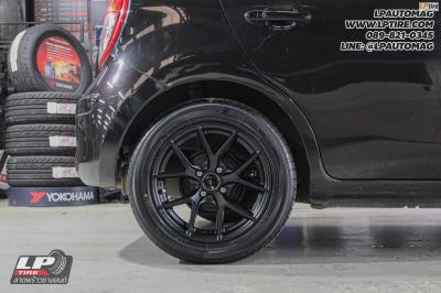 รถ - NISSAN MARCH ล้อแม็ก - EmotionR FRE BY LENSO ดำด้าน สเปค - 15x7 ET35 4x100 ยาง - ALLIANCE AL30 030Ex เบอร์ -195/55-15