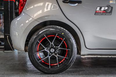 รถ - NISSAN MARCH ล้อแม็ก - INFERNO 0954 ดำอันเดอร์คัตแดง ขอบ - 15x7 ET38 4x100
ยาง - FALKEN ZE914 เบอร์ - 195/55-15