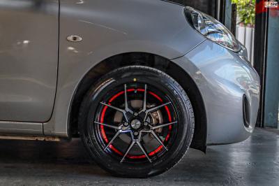 รถ - NISSAN MARCH ล้อแม็ก - INFERNO 0954 ดำอันเดอร์คัตแดง ขอบ - 15x7 ET38 4x100
ยาง - FALKEN ZE914 เบอร์ - 195/55-15