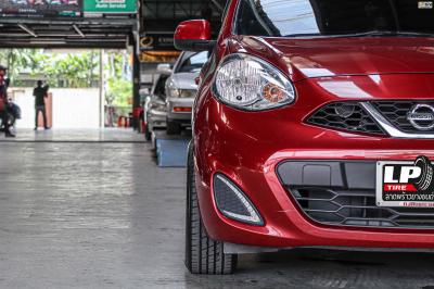 รถ - NISSAN MARCH ล้อแม็ก - EmotionR MUGEN ดำด้าน ขอบ -15x7 ET35 4x100 ยาง- LENSO D-1CS
เบอร์ - 195/55-15