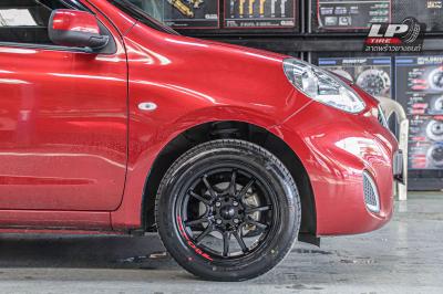 รถ - NISSAN MARCH ล้อแม็ก - EmotionR MUGEN ดำด้าน ขอบ -15x7 ET35 4x100 ยาง- LENSO D-1CS
เบอร์ - 195/55-15