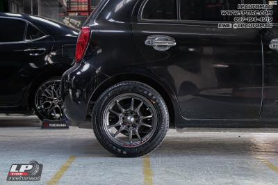 รถ - NISSAN MARCH ล้อแม็ก - EmotionR MUGEN เทากัน สเปค - 15x7 ET35 4x100 ยาง - YOKOHAMA A-DRIVE AA01 เบอร์ -195/55-15