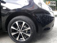 Nissan March + ล้อแม็ก SSW Frost (S021) 15นิ้ว สีดำหน้าเงา + ยาง FALKEN ZE912 195/55-15