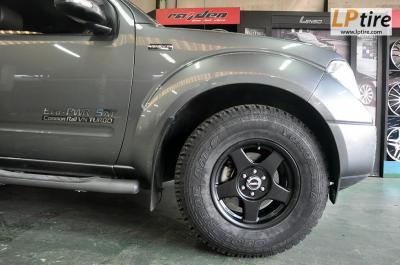 Nissan Navara + ล้อแม็ก Bradley 16นิ้ว สีดำด้าน + ยาง YOKOHAMA G012 265/70R16