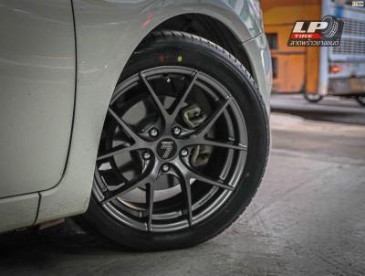 รถ - NISSAN PULSAR ล้อแม็ก - LENSO Jager Dyna เทาด้าน สเปค - 17x7.5 ET35 5x114.3 รัดยาง - YOKOHAMA AE51 เบอร์ - 215/50-17