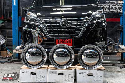รถ - NISSAN SERENA ล้อแม็ก - APEX APT0243 หมูกระทะ สเปค -15x6.5 ET30 5x100-5x114.3 ใช้ยางเดิม