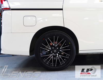 #NISSAN#SERGNA จัดล้อแม็ก #LENSO SPIRIT AKIRA 17x7 ET40 5x114.3 #ดำกลึงหน้าเงา พร้อมยาง YOKOHAMA V552 215/50-17 ยังสวยงามลงตัว