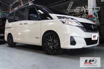 #NISSAN#SERGNA จัดล้อแม็ก #LENSO SPIRIT AKIRA 17x7 ET40 5x114.3 #ดำกลึงหน้าเงา พร้อมยาง YOKOHAMA V552 215/50-17 ยังสวยงามลงตัว