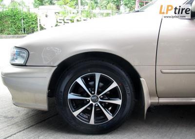 Nissan Sunny + ล้อแม็ก SSW Frost (S021) 14นิ้ว สีดำหน้าเงา + ยาง DUNLOP LM 703 185/65-14