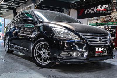 รถ - NISSAN Sylphy B17 ล้อแม็ก - VLF FLOW FORM VLF-10 Hyper silver สเปค - 17x7.5 ET38 5x114.3 ยาง - ALLIANCE AL30 030Ex เบอร์ - 215/50-17