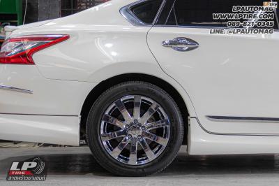 รถ - NISSAN TEANA ล้อแม็ก - VENERDI VARIANT โครเมี่ยม สเปค - 17x7 ET45 5x114.3 รัดยาง - MICHELIN PRIMACY5 เบอร์ - 215/55-17