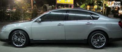 Nissan Teana + แม็กนอกลาย Work CW202 18นิ้ว สีดำหน้าเงา + ยาง TRACMAX F-106 225/45-18