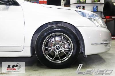 #NISSAN#TEANA จัดล้อแม็ก #LENSO Jager Dyna 16x7 ET35 5x114.3 #HB ใส่ยางเดิมยังสวยลงตัว แบบหล่อของรถลูกค้า