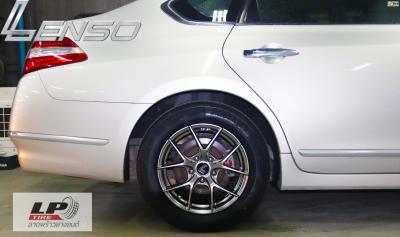 #NISSAN#TEANA จัดล้อแม็ก #LENSO Jager Dyna 16x7 ET35 5x114.3 #HB ใส่ยางเดิมยังสวยลงตัว แบบหล่อของรถลูกค้า