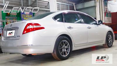 #NISSAN#TEANA จัดล้อแม็ก #LENSO Jager Dyna 16x7 ET35 5x114.3 #HB ใส่ยางเดิมยังสวยลงตัว แบบหล่อของรถลูกค้า