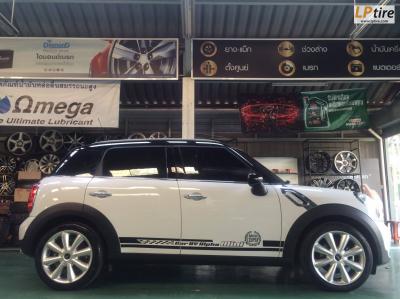 MINI COOPER เปลี่ยนแม็กลาย MINI ก้านกล้วย TAW TM049 18x7.5 นิ้ว ET48 สีHiper Silver พร้อมยาง CONTINENTAL MC5 225/45-18 หล่อลงตัวมาก